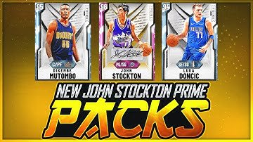 NEW MYTEAM PRIME JOHN STOCKSTON PACKS FT PINK DIAMOND JOHN STOCKTON AND DIAMOND LUKA!!