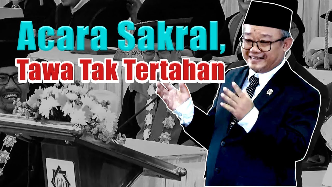 Acara Sakral, Tawa Tak Tertahan | Pengukuhan Guru Besar UINSA & Orasi Kocak Kyai Menteri Abdul Mu’ti