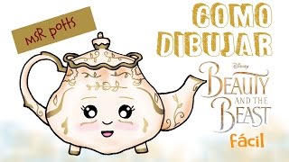 Como Dibujar Mrs Potts Dibujo Facil Para Niños