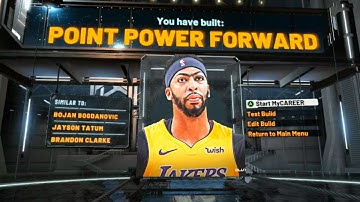 Best POINT POWER FORWARD Build on NBA 2K20! *RAREST* MOST OVERPOWERED in NBA 2K20!