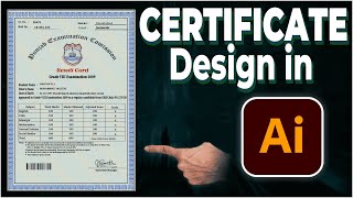How To Making a 8th Class Certificate In Adobe Illustrator From Scratch || A comprehensive Tutorial