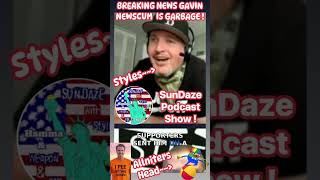 GAVIN NEWSCUM 💩🤮 DOESN’T LIKE HIS “TRUMP 2028” HATS LMFAO ! 😆 #gavinnewsom #scum#garbage #fyp 😆