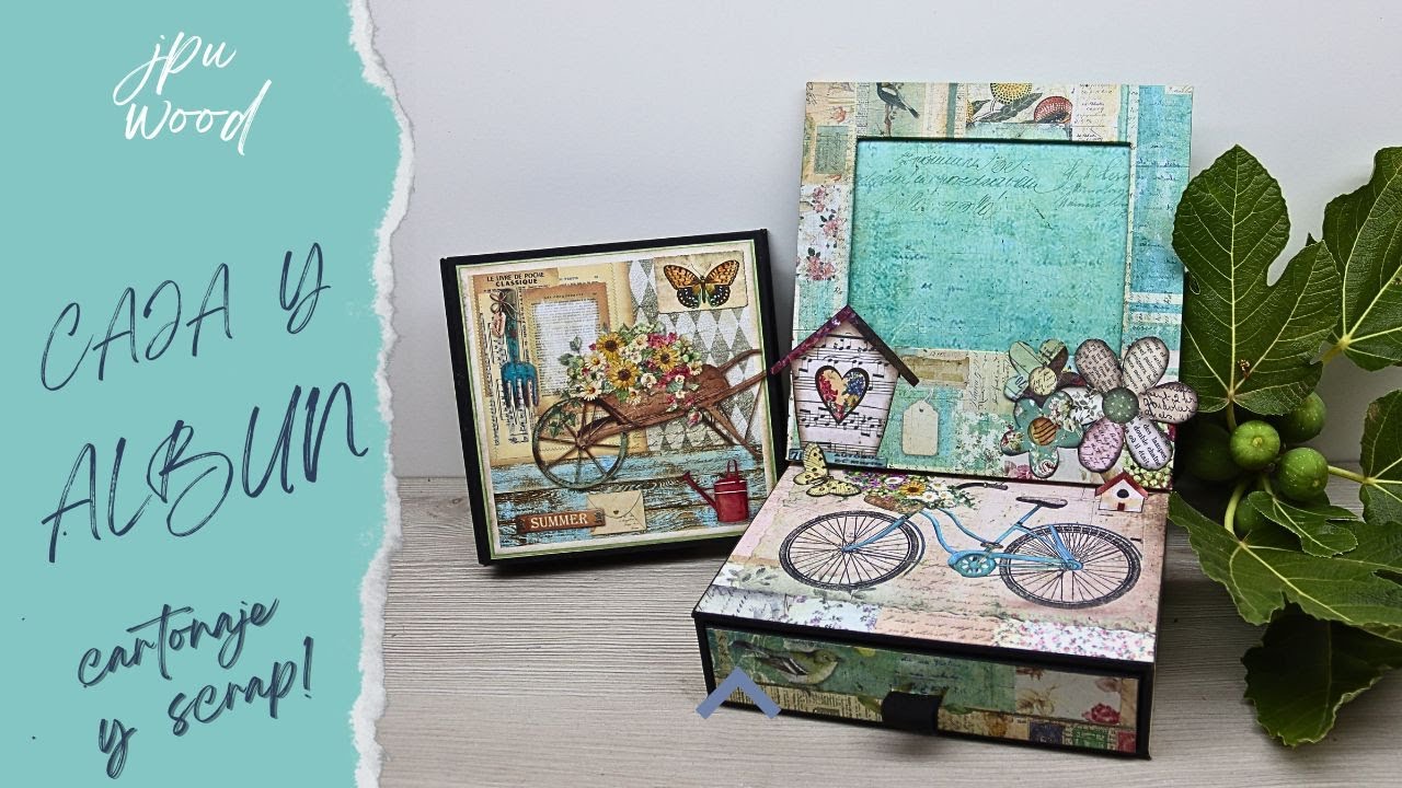 Cartonaje y Scrap: Álbum con Caja y Marco 📦🖼️