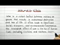 Essay on War and Its Effects | Handwritten English Essay | War Essay
