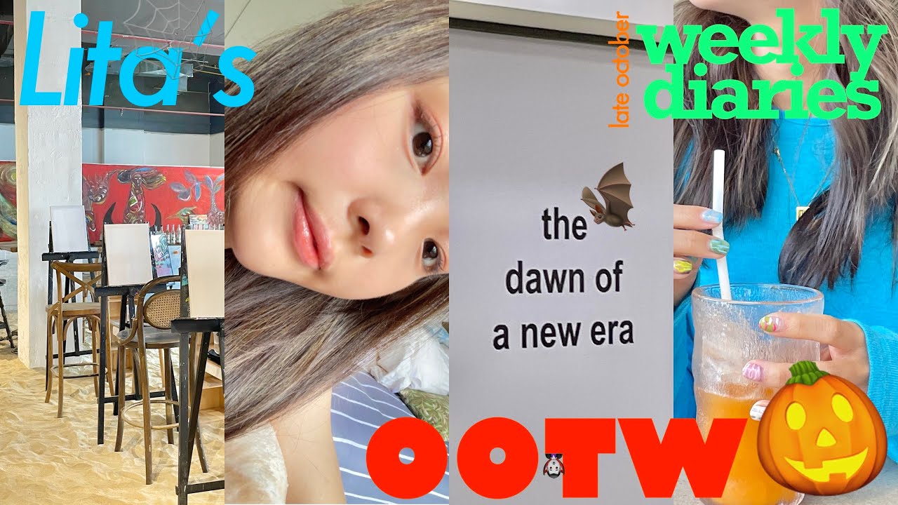 Lita’s vlog | outfits of this week🥀 fall edition, happy halloween day🎃🌪, ตีเทนนิส🎾