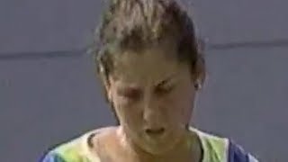 Monica Seles ● one-handed forehand pass at 1997 USO