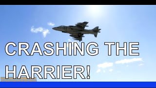 Radio Control Harrier Jump Jet Crashes on Flight Sim