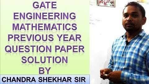 partial differential equation GATE 2017 QP SOLUTION