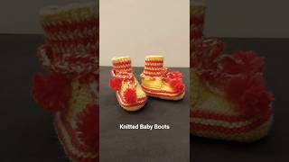 Easiest baby boots knitting design! Perfect for winter #crochet #knitting #song #video #diy #pattern