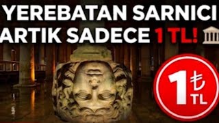YEREBATAN SARNICI ARTIK SADECE 1tl #yerebatansarnıcı #sultanahmet #istanbul #tour  #vlog 