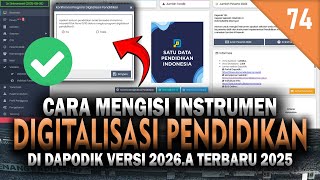 Download lagu WAJIB TAU! Cara Mengisi Instrumen Digitalisasi Pendidikan di Dapodik 2026.a Terbaru 2025