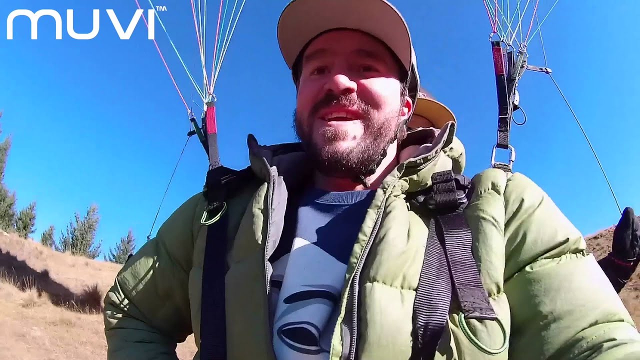 Veho Muvi K-Series K-2 Sport: Paragliding in Queenstown, New Zealand
