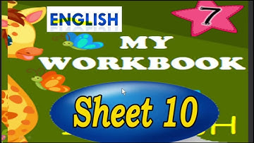 English Workbook Class 7 | Worksheet-10 |PSEB