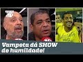 Era bobo? Vampeta REBATE narrador e dá SHOW de humildade!