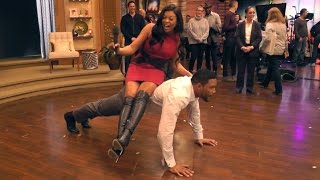 Empire's Taraji P. Henson Challenges Michael to Push-Ups