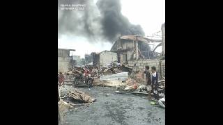SCENE: Residential neighborhood in Philippine's Manila left in ruins after massive fire