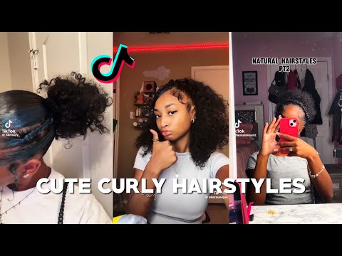 CUTE CURLY HAIRSTYLES TIKTOK COMPILATION