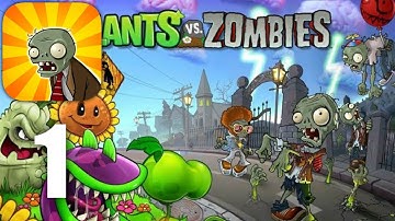 Plants Vs Zombies - Gameplay HD Walkthrough Part 1 Day 1-5 (iOS, Android)