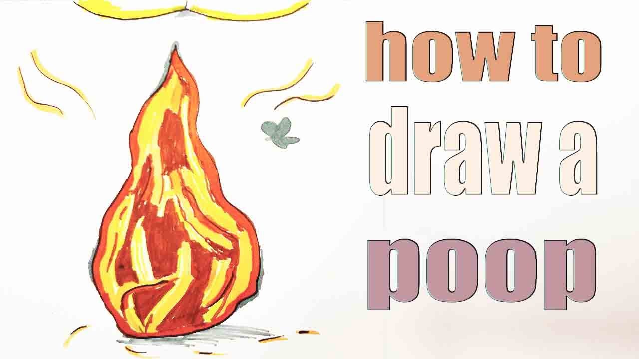 How to draw poop easy. Cheerful drawing. YouTube