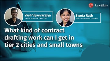 What kind of contract drafting work can I get in tier 2 cities and small towns | Yash Vijayvargiya