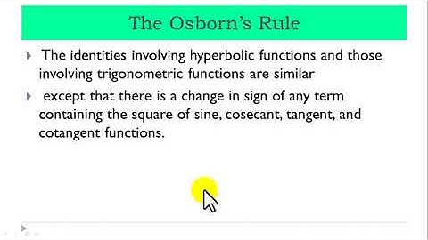 Hyperbolic Functions:  Lecture  1- The basics of hyperbolic functions
