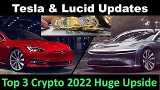 Tesla Giga Austin Grand Opening | Lucid Big Plans To Recycle Batteries | Top 3 Crypto Huge Upside