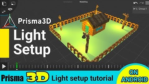 prisma 3d app में लाइट का use कैसे करें | prisma 3D light setup tutorial | prisma 3d tutorial hindi