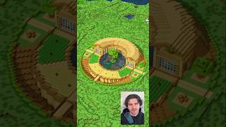 Minecraft Ultimate Circular Base | Hidden Underground House Build |#minecraft #short
