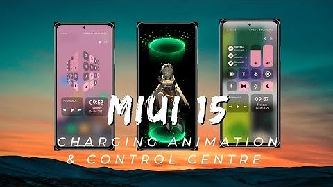 MIUI 15 Control Centre & Charging Animation Leaked? | How To Install Charging Animation