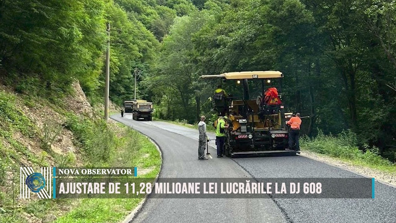 Ajustare de 11,28 milioane lei lucrările la DJ 608