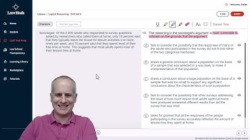 How to Predict a Real Life Situation LSAT Sampling Flaw Using LawHub Logical Reasoning Drill Set 5