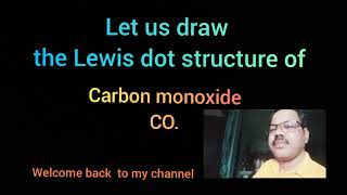 Let's draw the Lewis dot structure of carbon monoxide CO/ Valence electrons are shown as dots/ Octet