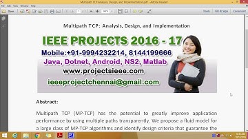 Multipath TCP Analysis, Design, and Implementation