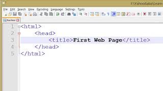 HTML Basic Syntax Practical in Hindi/Urdu