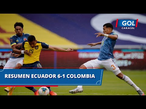 Ecuador vs Colombia (6 - 1): resumen del partido – Eliminatorias Sudamericanas