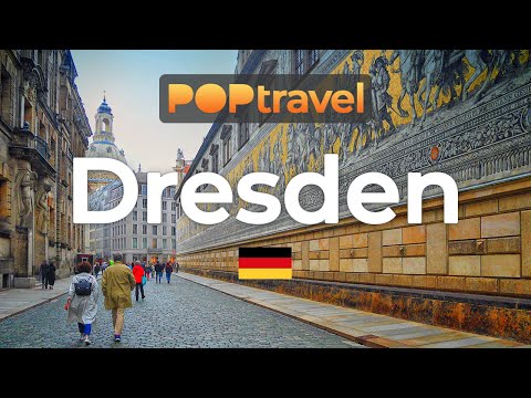 Walking In DRESDEN / Germany ??- Rainy Afternoon In The Old Town - 4K 60fps (UHD)
