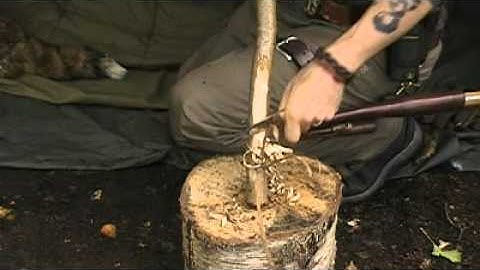 Feather sticks with a convex edge