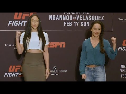 Jessica Penne vs. Jodie Esquibel - Media Day Face-Off - (UFC on ESPN: Ngannou vs. Velasquez) r/WMMA
