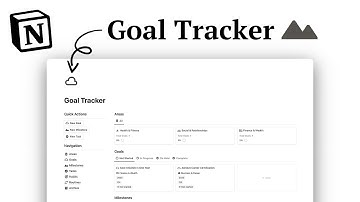 Notion Goal Tracker Template Tour