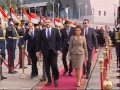 مراسم مغادرة رئيس الوزراء اللبناني سعد الحريري من مطار القاهرة الدولي (23 مارس 2017)