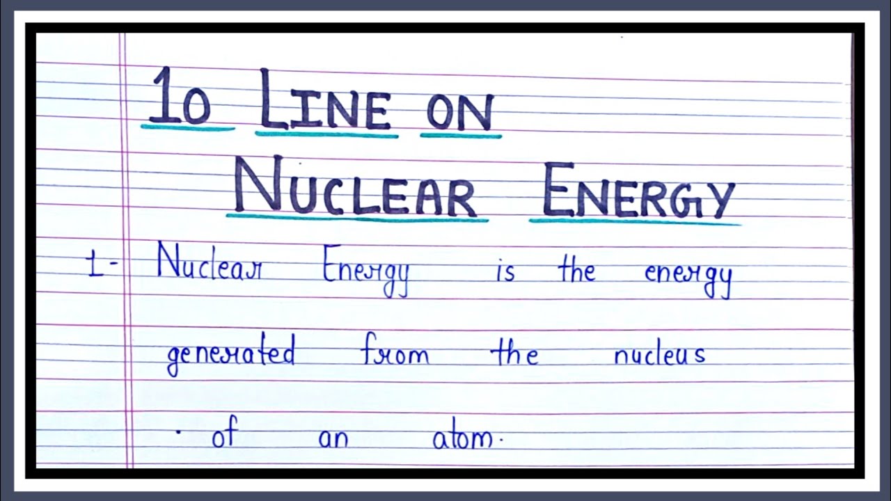 titles for nuclear energy essay