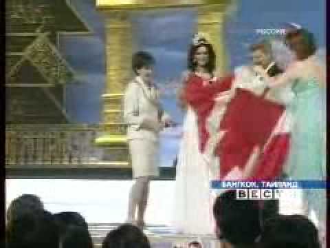 Russian TV "Miss Universe 2005 Natalie Glebova and her GrandMother in Russia"