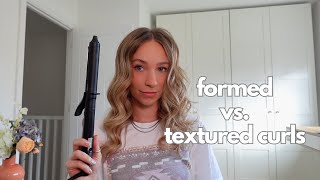 How Changing The Direction Of The Curls Transforms The Whole Look! Formed Vs. Textured Curls
