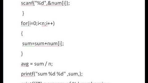 C program for Average of n numbers [TOP RATED]