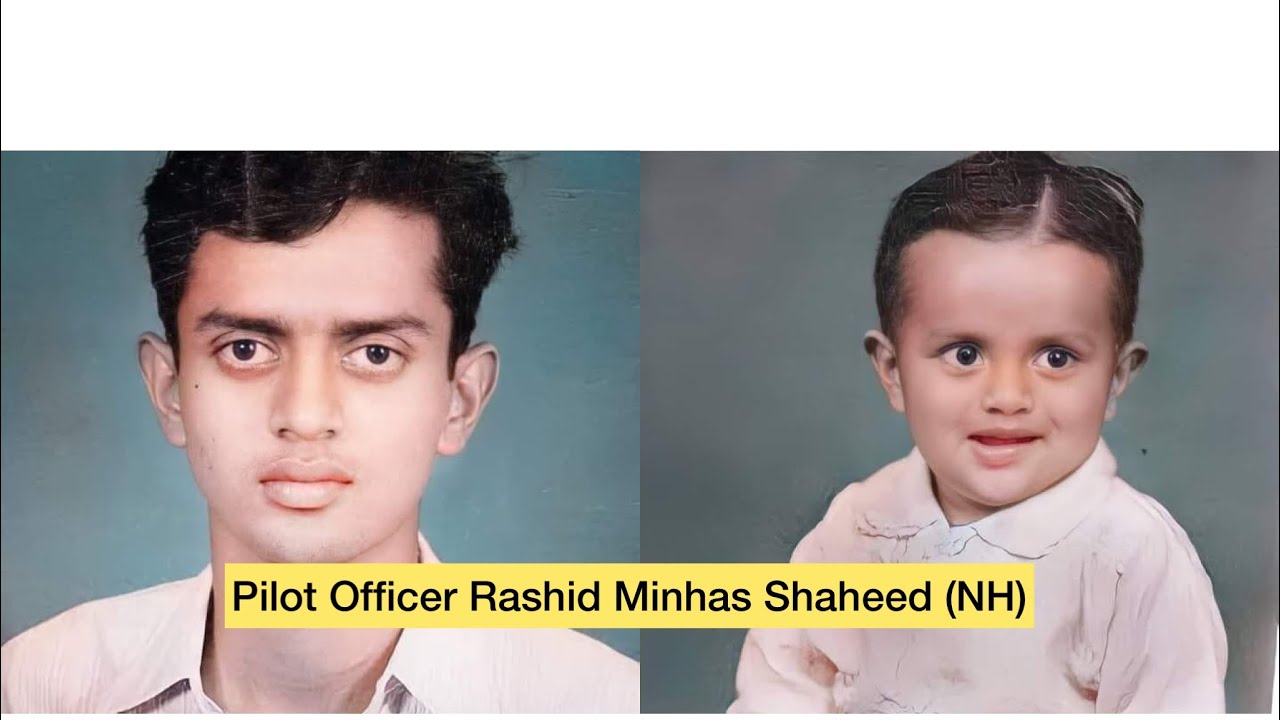 Rare pictures of Pilot Officer Rashid Minhas Shaheed  Nishan e Haider  Pakistan Air Force 