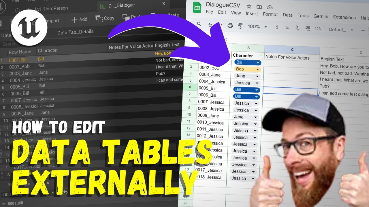 How To Export, Edit, And Import Data Tables - Unreal Engine 5 Tutorial ...