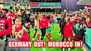 Morocco Celebrate after a  Round of 16 qualification in Morocco Vs Colombia | 2023 womens Worldcup