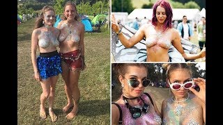 Hard partying Kiwis at festival where woman had her glitter boobs groped spent all weekend