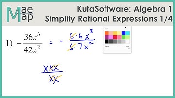 KutaSoftware: Algebra 1- Simplifying Rational Expressions Part 1
