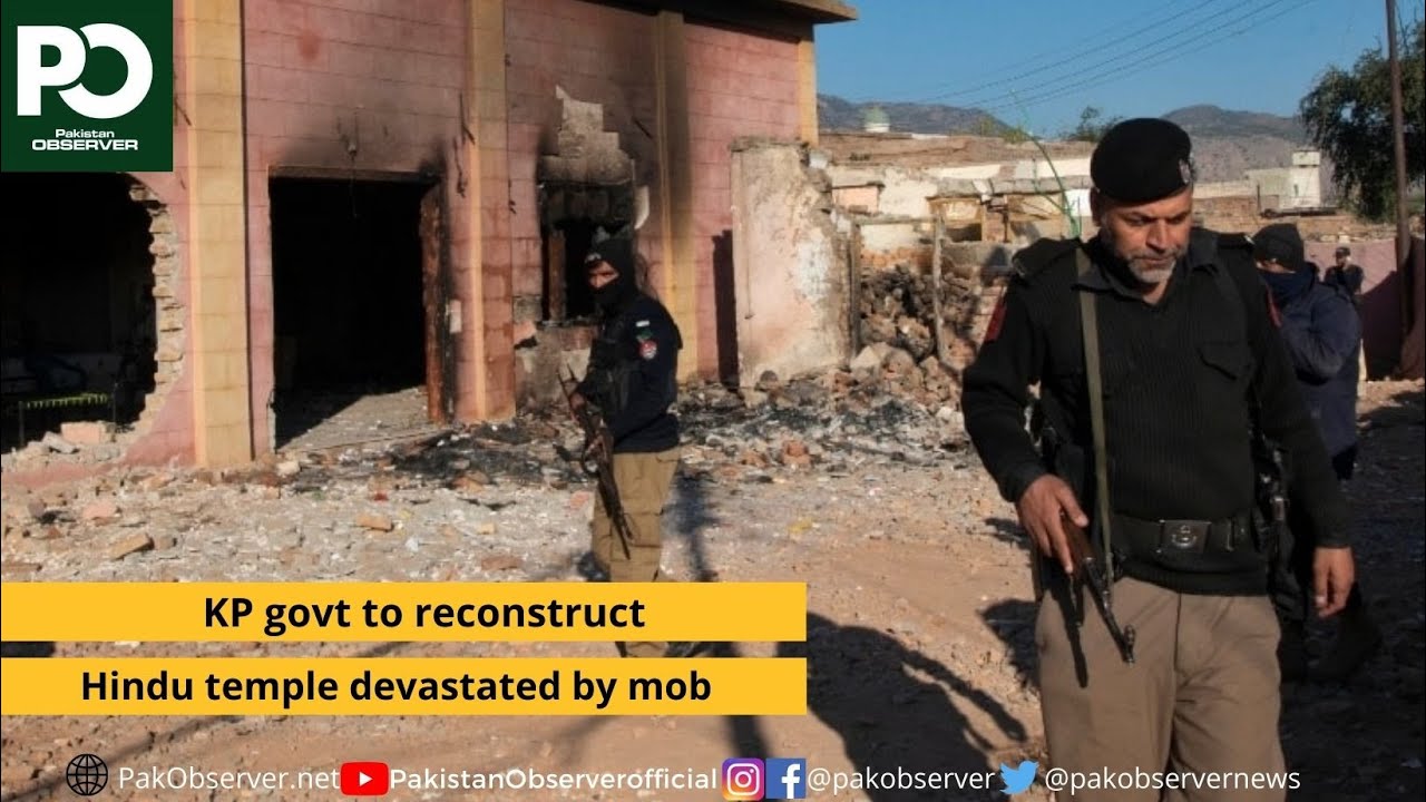 KP govt to reconstruct Hindu temple devastated by mob | Pakistan Observer